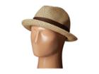 San Diego Hat Company - Ubf1017 Mixed Paper Braid Fedora Hat With Ribbon Trim