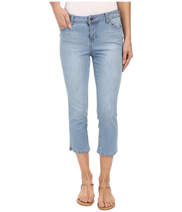 Liverpool - Milly Contour 4-way Stretch Denim Capris In Lyra Light Indigo Stone