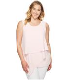 Vince Camuto Specialty Size - Plus Size Sleeveless Asymmetrical Layered Blouse