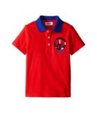 Moschino Kids - Short Sleeve Polo W/ Peace Sign Graphic