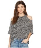 Lucky Brand - Cold Shoulder Open Front Top