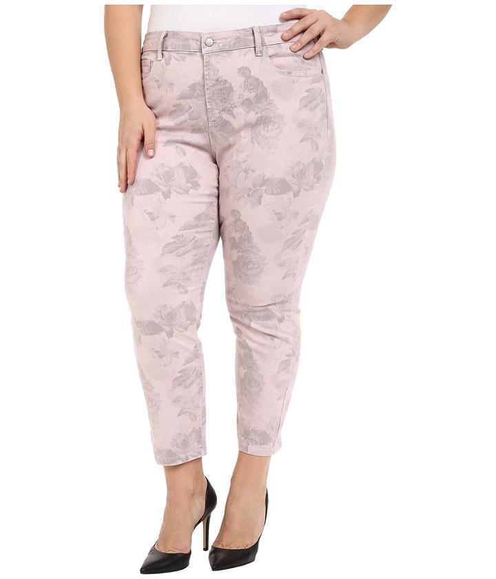 Nydj Plus Size - Plus Size Ira Ankle In Pink Floral