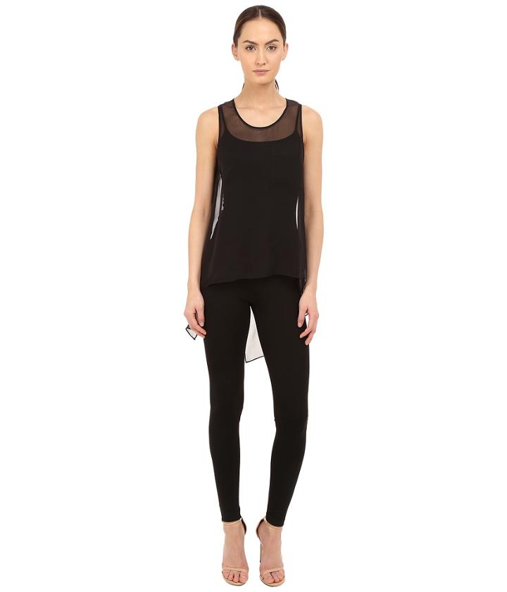 Thomas Wylde - Brit Silk Chiffon High-low Tank Top