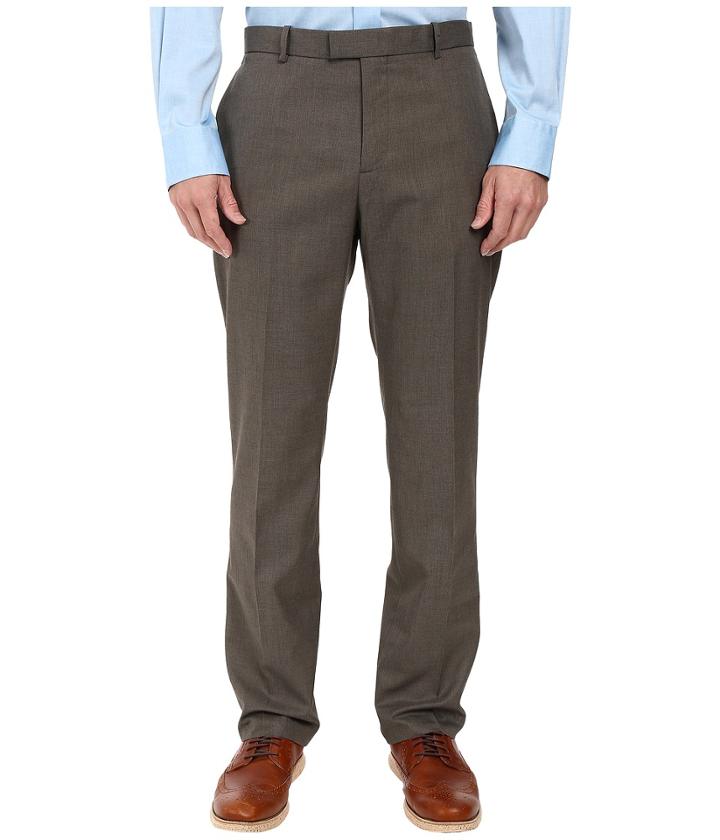 Perry Ellis - Regular Fit Pattern Twill Dress Pants