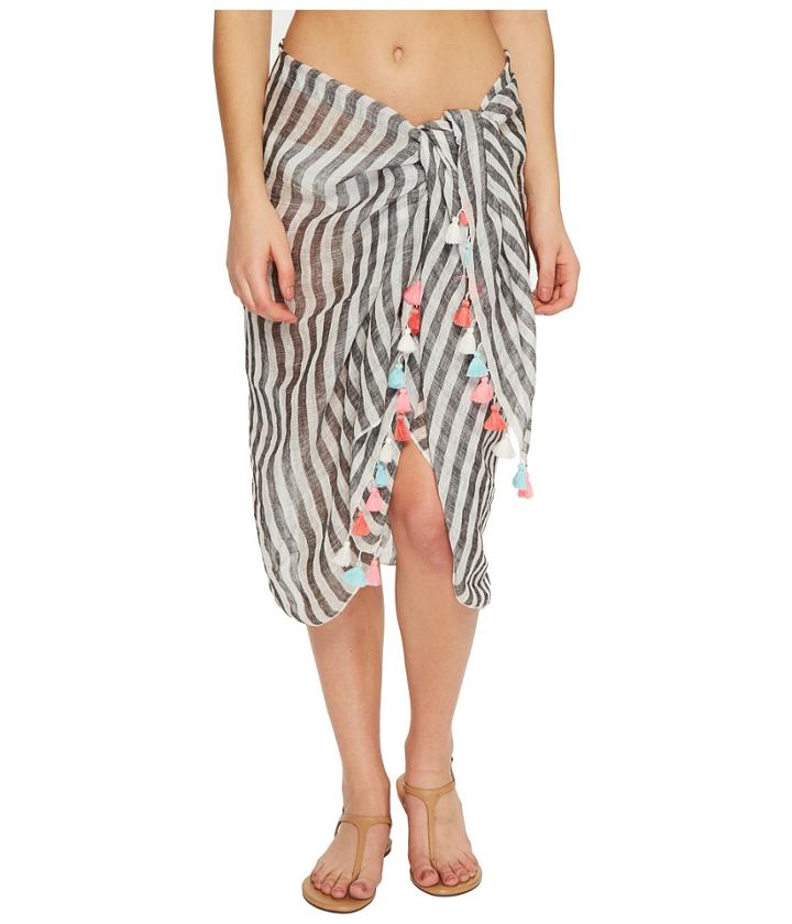 Seafolly - Linen Block Stripe Sarong Cover-up