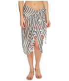Seafolly - Linen Block Stripe Sarong Cover-up