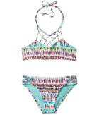 Hobie Kids - Do Or Tie-dye Macrame High Neck And Strappy Hipster Set
