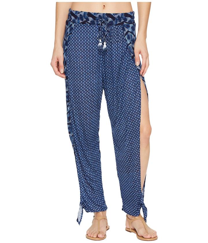 Lucky Brand - Nomad Ikat Ankle Tie Pants Cover-up