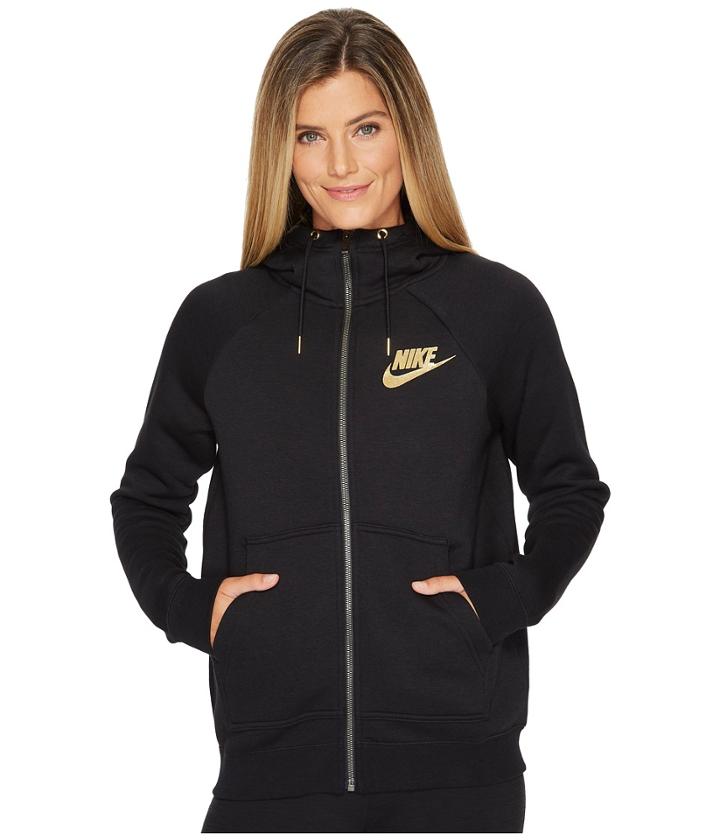 Nike - Sportswear Rally Metallic Full-zip Hoodie