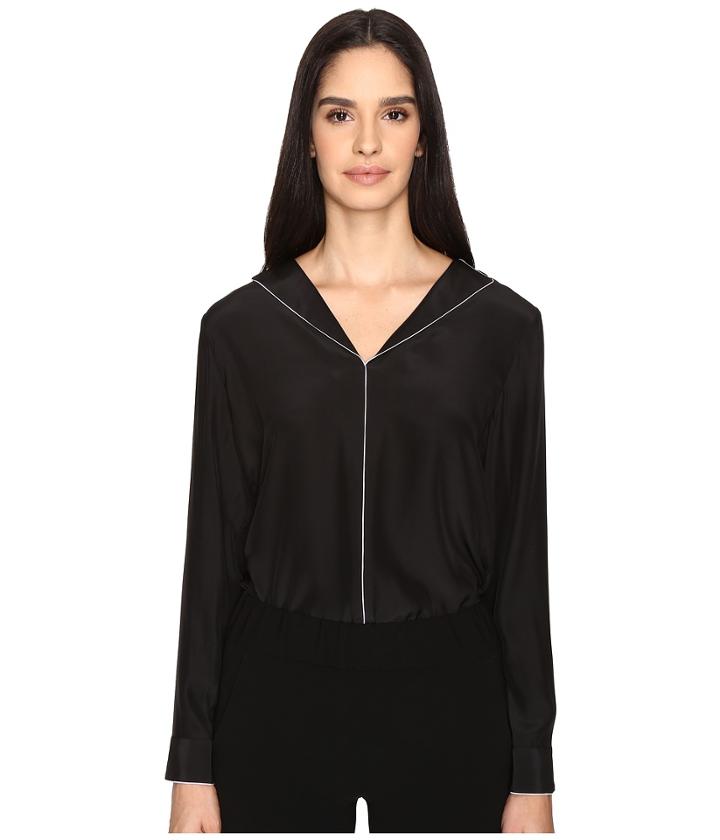 Atm Anthony Thomas Melillo - Colarless Shirt With Piping