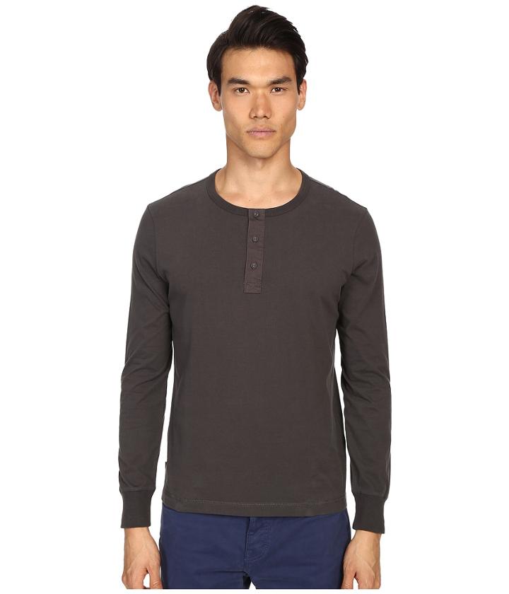 Jack Spade - Sueded Long Sleeve Henley