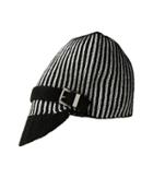 Michael Michael Kors - Pinstripe Double Face Jacquard Peak Hat