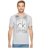 Calvin Klein Jeans - Metallic Matrix Logo V-neck T-shirt