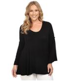 Christin Michaels - Plus Size Edrielle Bell Sleeve Top