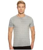 John Varvatos Star U.s.a. - Short Sleeve Striped Crew Reverse Spray K3589u1b