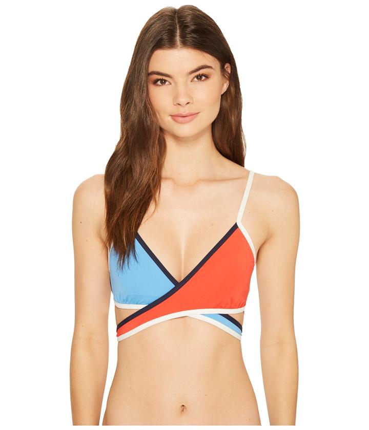 Tommy Hilfiger - Nomad Color Block Wrap Bikini Top