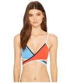 Tommy Hilfiger - Nomad Color Block Wrap Bikini Top