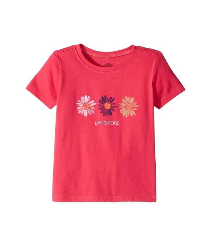 Life Is Good Kids - Three Daisies Painted Crusher Tee