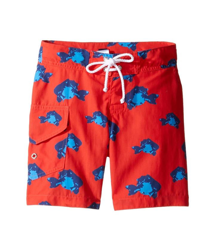 Oscar De La Renta Childrenswear - Fish Surfer Boardshorts