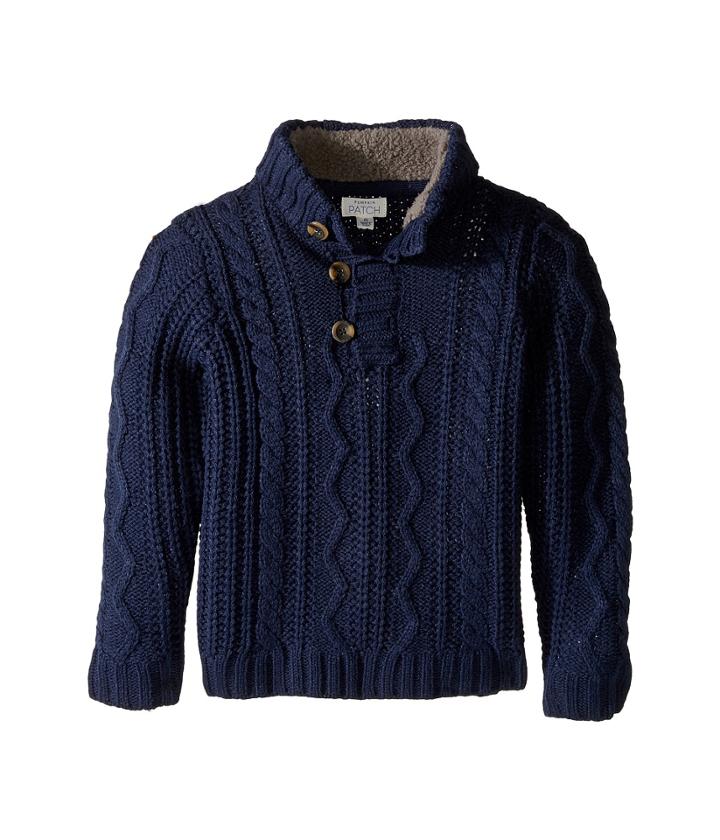 Pumpkin Patch Kids - Chunky Knit Collared Sweater