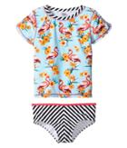 Appaman Kids - Tahiti Rashguard Set W/ Spf 50 Cover-up