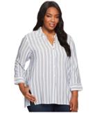 B Collection By Bobeau - Plus Size Button Front Shirt