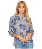 Lucky Brand - Floral Chambray Top