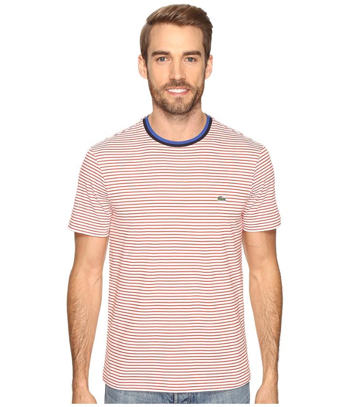 Lacoste - Short Sleeve Resort Stripe Tee