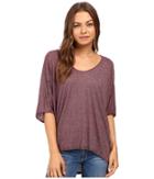 Michael Stars - Brooklyn Jersey Elbow Sleeve Hi-low Top
