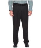 Perry Ellis Portfolio - Big And Tall Double Pleat Melange Portfolio Dress Pants