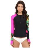 Body Glove - Akela Sleek Zip Front Long Sleeve Rashguard