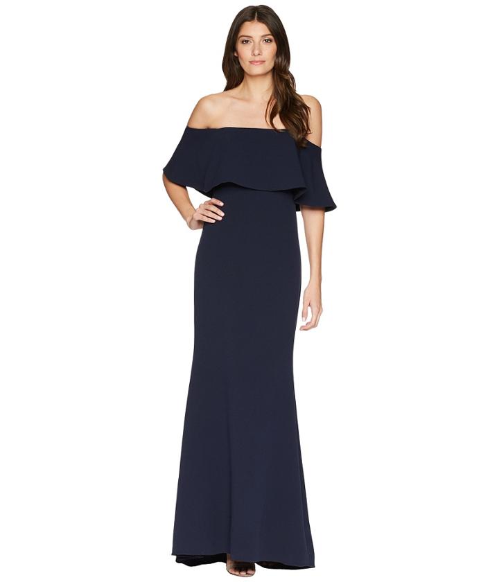 Badgley Mischka - Popover Butter Crepe Gown