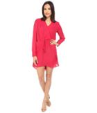 Adelyn Rae - Draw String Waist Shirtdress