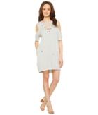 Blank Nyc - Sweatshirt Dress With Lace Detailing In Negative Space