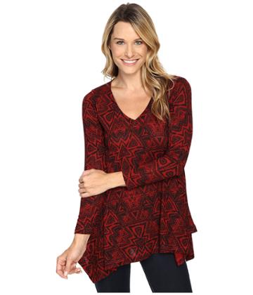 Nally &amp; Millie - Red Aztec Tunic