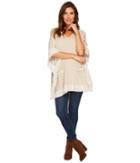 Calvin Klein - Sweater Cape With Suede Detail