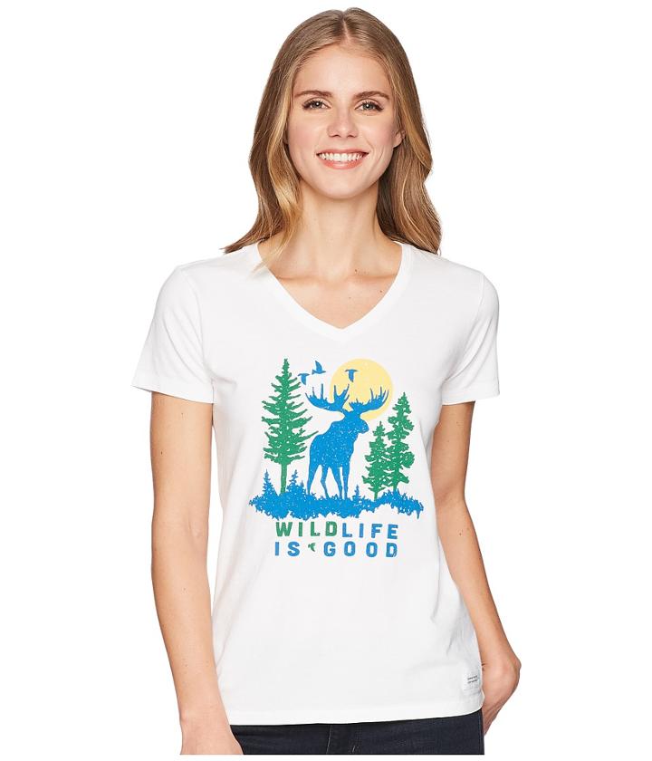 Life Is Good - Wildlife Moose Crusher Vee