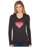 Life Is Good - Heart Love Hooded Smooth Tee