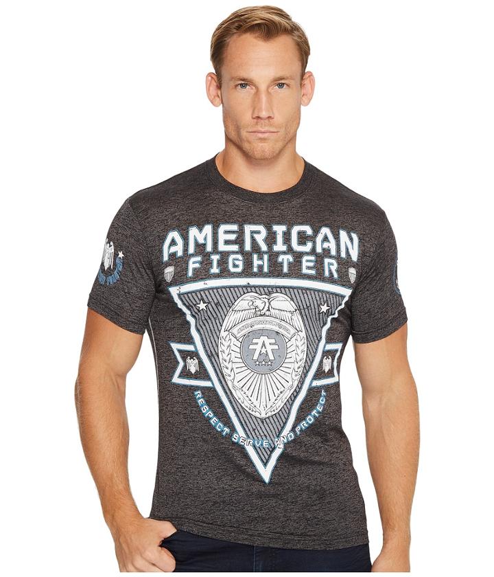 American Fighter - Respect Short Sleeve Tetris Mock Twist Tee