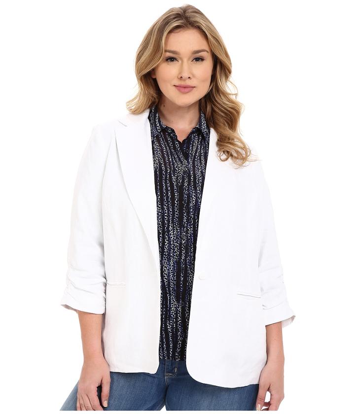 Michael Michael Kors - Plus Size Linen Shired Boyfriend Jacket