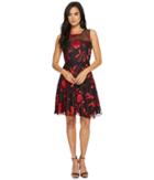 Tahari By Asl - Burnout Floral Party Dress