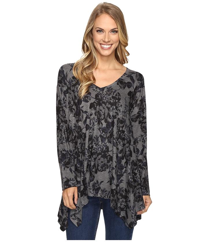 Nally &amp; Millie - Navy Floral Print Tunic