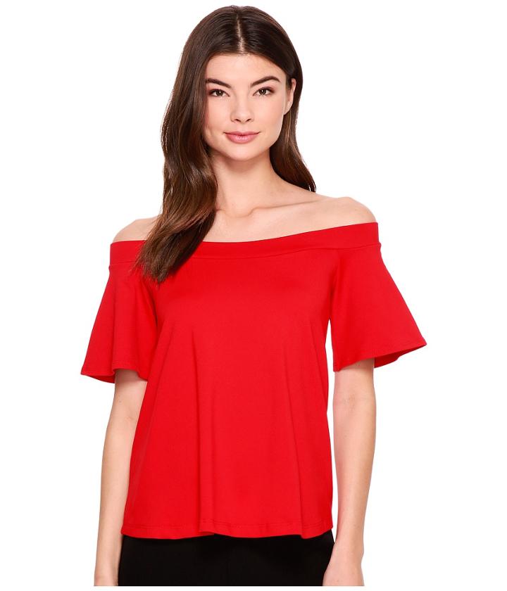 Susana Monaco - Piper Off Shoulder Flutter Top