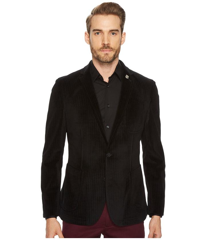Nick Graham - Saturn Coal Velvet Houndstooth Sport Coat