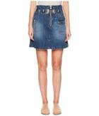 The Kooples - Denim Skirt With A Western Buckle