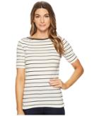 Lauren Ralph Lauren - Striped Cotton Boat Neck Top