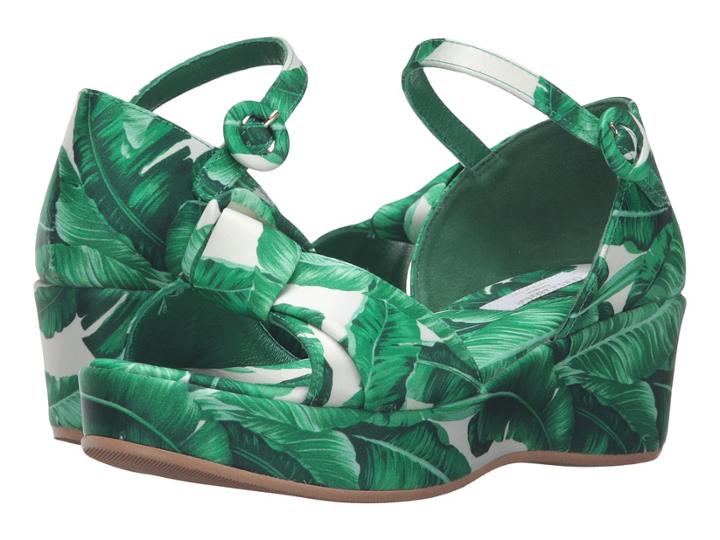 Dolce &amp; Gabbana Kids - Botanical Garden Banana Leaf Wedge