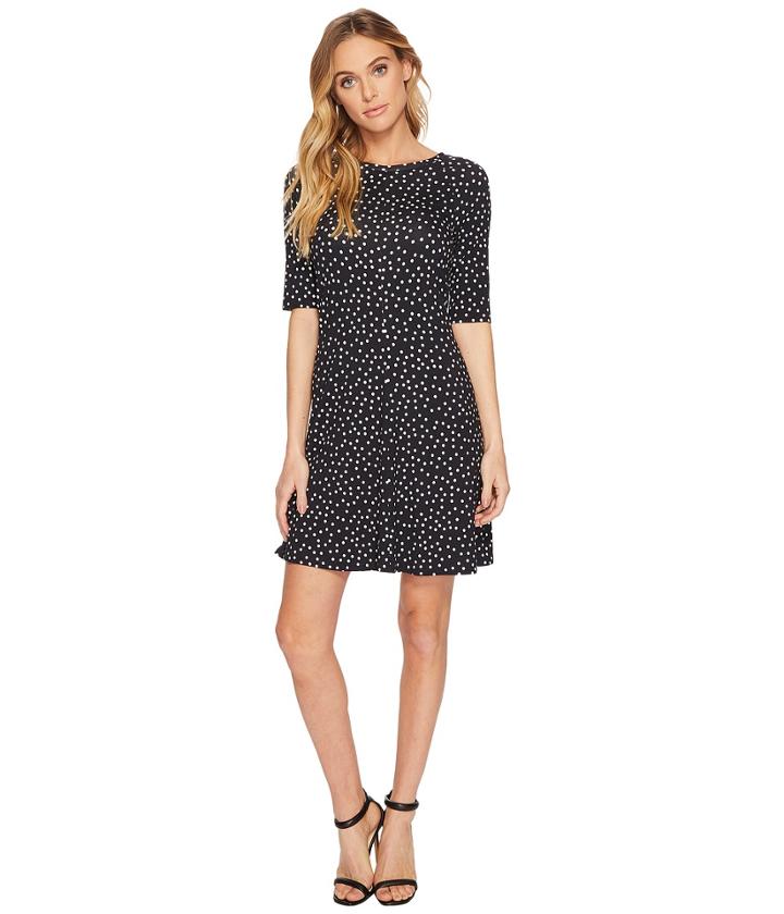 Three Dots - Confetti Dot Trapeze Dress
