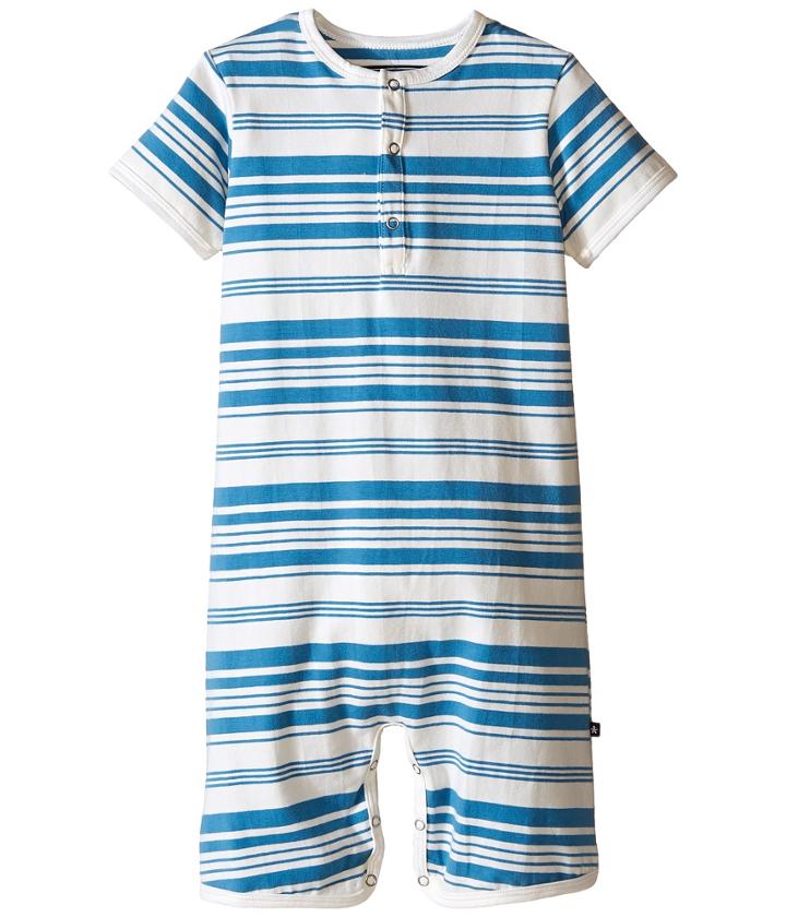 Toobydoo - Light Blue/white Shortie Jumpsuit
