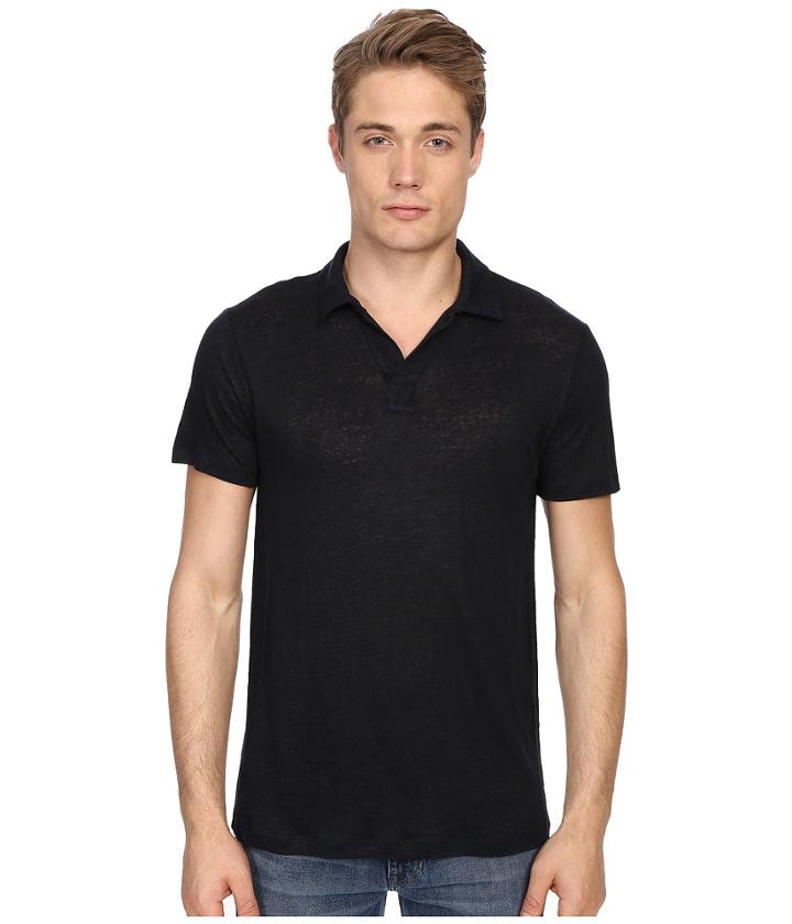 Vince - Linen Jersey Short Sleeve Polo